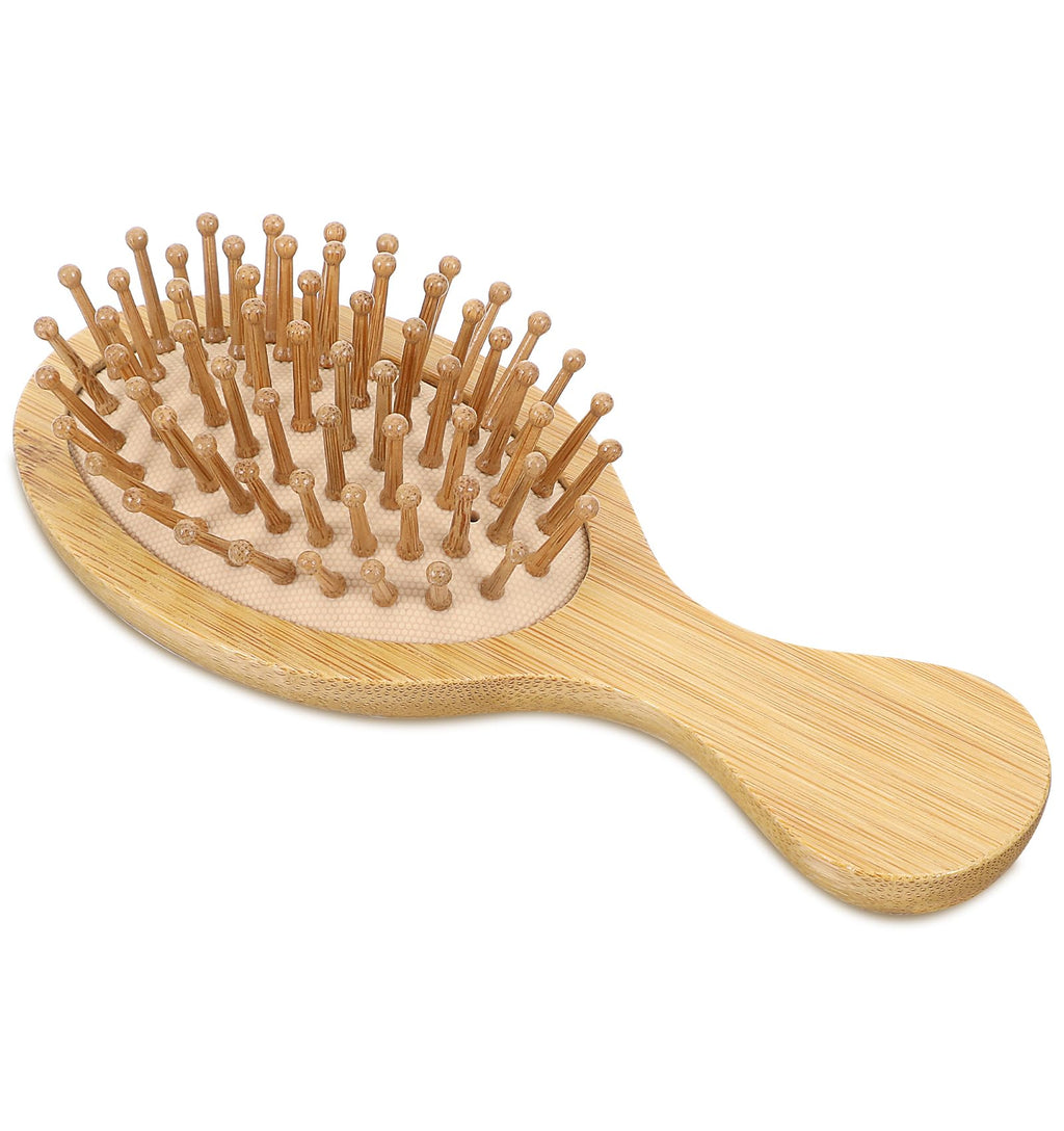 Mini Bamboo Hair Brush – Travel Size