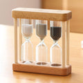 Wooden Triple Sand Timer – 1, 3 & 5 Minute Hourglass
