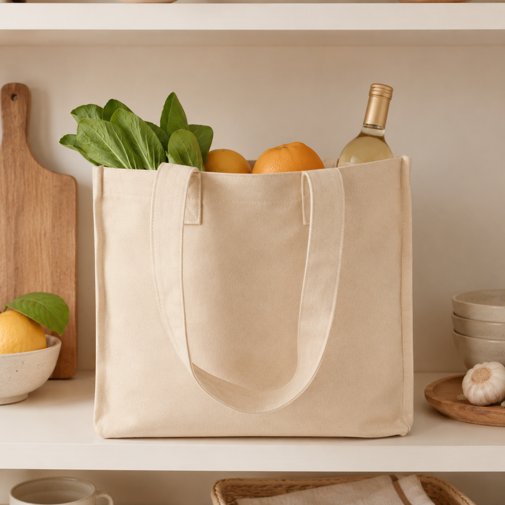 Reusable Grocery Tote with 6 Internal Compartments