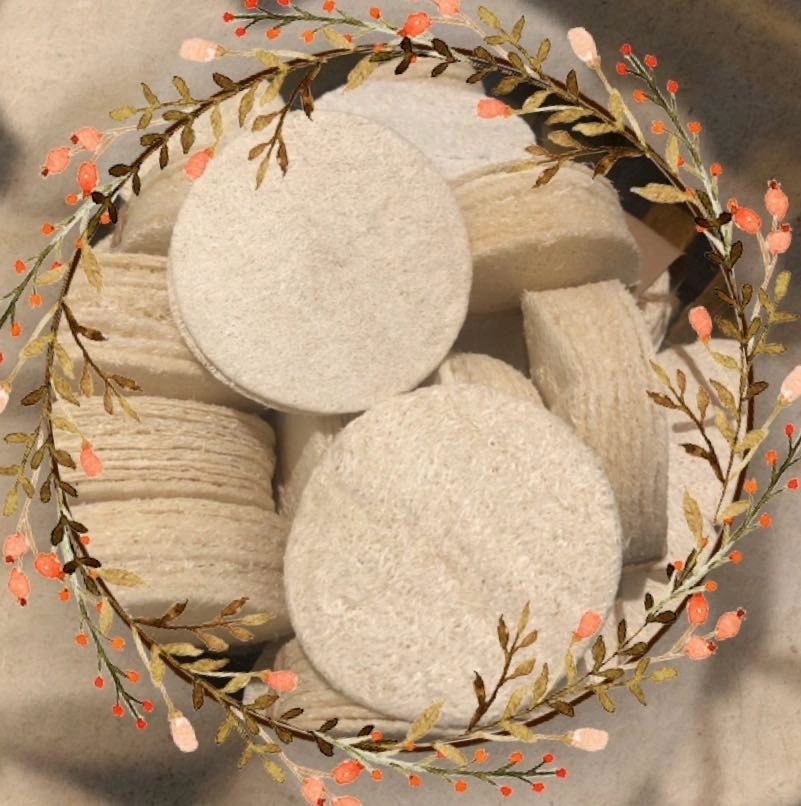 Natural Loofah Exfoliating Pads – 5 Pack