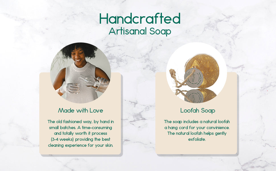 Chamomile, Honey & Coconut Loofah Soap Bar